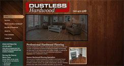 Desktop Screenshot of dustlesshardwood.com